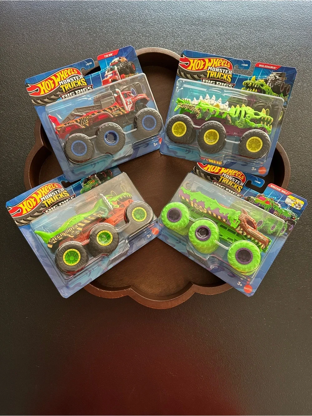 Hot Wheels Monster Trucks Big Rigs Bundle Of 4
